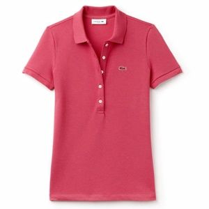 Lacoste slim fit stretch cotton petit piqué polo